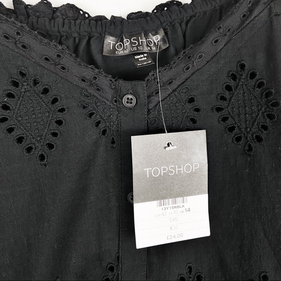 NWT TOPSHOP || Broderie Camisole Top - Picture 5 of 8